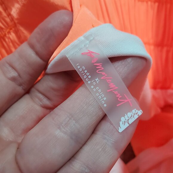 FREE PEOPLE FP MOVEMENT NWOT The Way Home Shorts 2" HR Neon Orange Women's XL - Picture 9 of 16